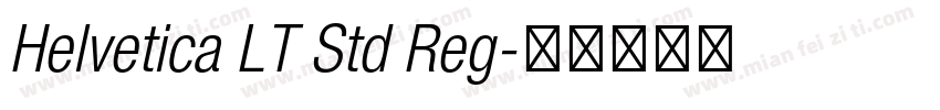 Helvetica LT Std Reg字体转换